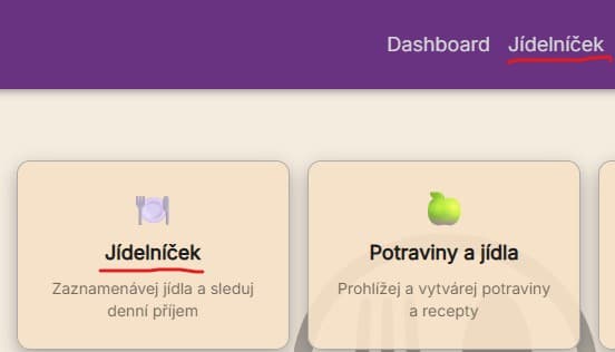 Jak se dostat do jídelníčku v Calorinátoru